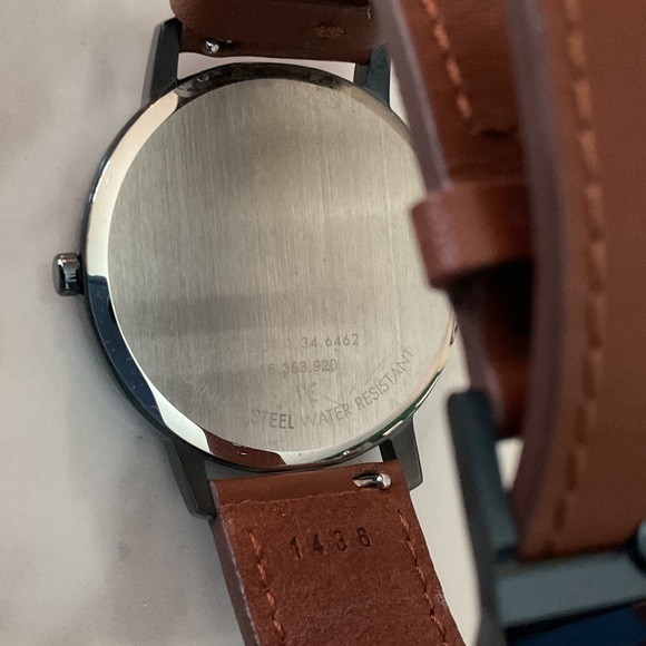 Movado Gray and Brown Watch - Picture 3 of 3